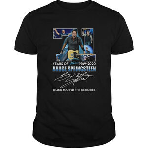 71 Years Of Bruce Springsteen 1949 2020 Signature Shirt